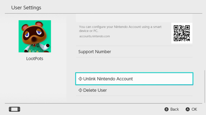 nintendo switch account unlink switch - fortnite profile on switch